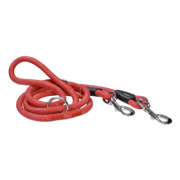 Croci Bobby povodac za pse sa 3 pozicije 12mm x 189cm crveni