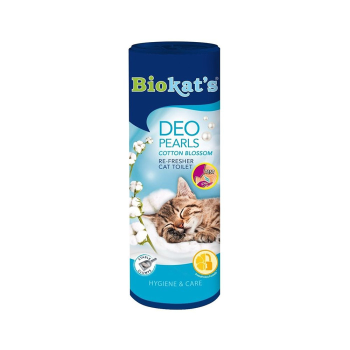 Biokat`s Deo Pearls Cotton puder za posip za mačke 700g