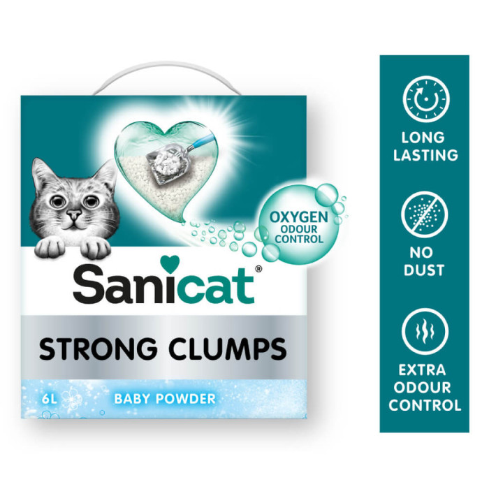 Sanicat Strong Clumps grudvajući pijesak za mačke 10 lit