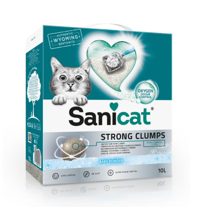 Sanicat Strong Clumps grudvajući pijesak za mačke 10 lit