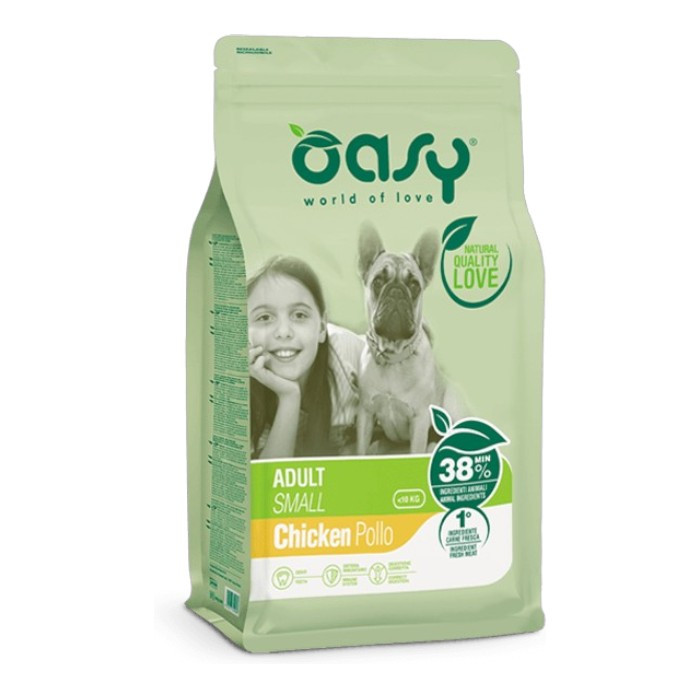 OASY Adult Small Chicken - piletina hrana za pse 1kg