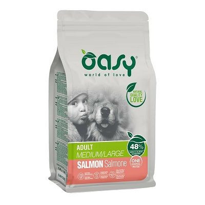 OASY One Protein Adult Medium / Large Salmon - losos monoproteinska suha hrana za pse 12kg