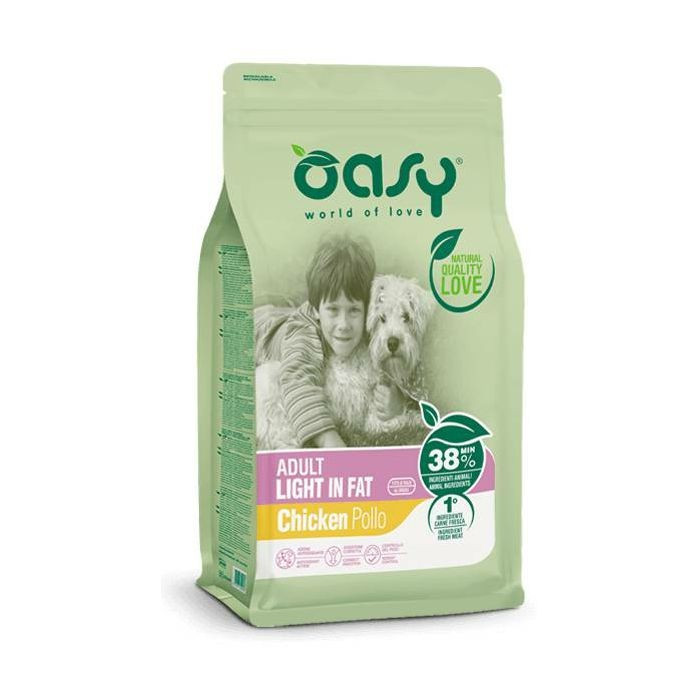 OASY Adult light in fat Chicken - piletina dijetalna suha hrana za pse 12kg
