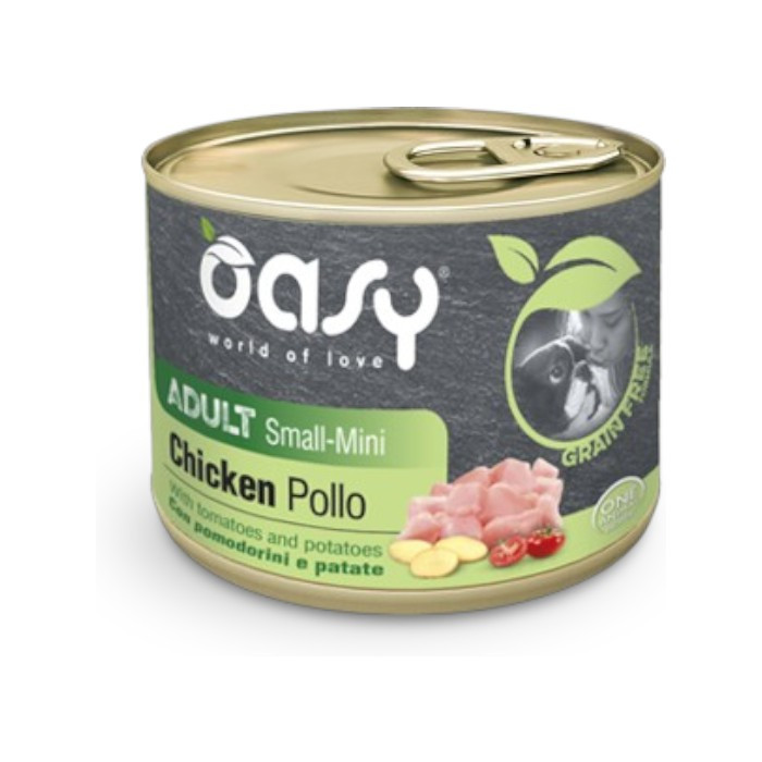 OASY Adult Small-Mini Grain Free Chicken - piletina hrana bez žitarica za pse 200g