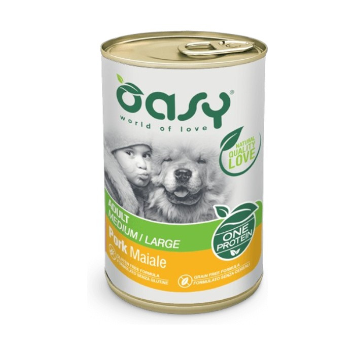 OASY Adult Medium / Large One Protein Pork - svinjetina monoproteinska hrana za pse 400g