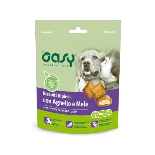 OASY Biscotti Ripeni - keksi s janjetinom i jabukom poslastica za pse 80g
