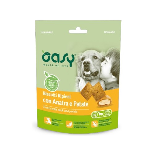 OASY Biscotti Ripieni keksi s pačetinom i krompirom poslastica za pse 80g
