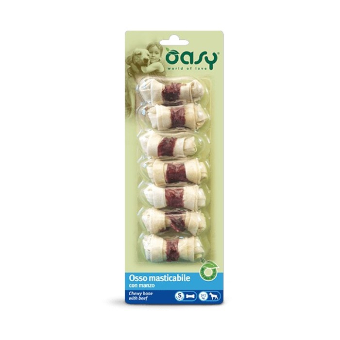 OASY Osso masticabile - kosti s govedinom poslastica za pse S