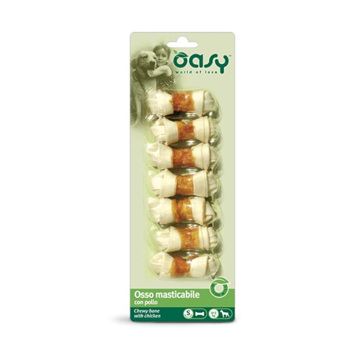OASY Osso masticabile - kosti s piletinom poslastica za pse S