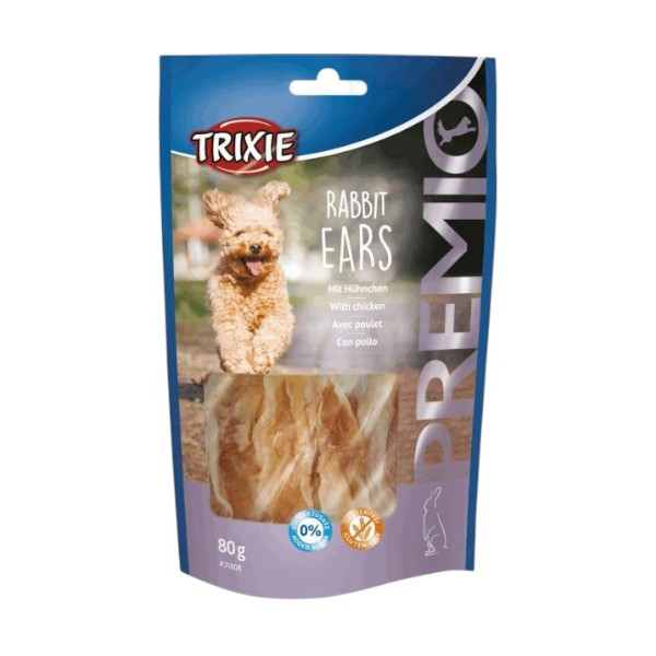 Trixie Rabbit Ears zečije uši poslastica za pse 80g