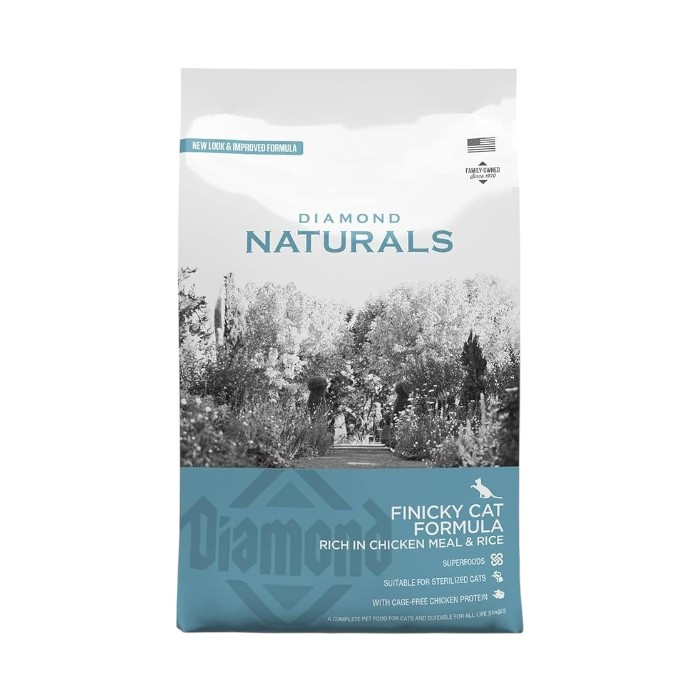 Diamond Naturals Chicken & Rice - piletina i riža suha hrana za izbirljive mačke 1kg