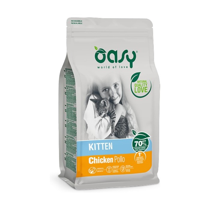 OASY Kitten Chicken - piletina suha hrana za mačiće 7,5kg