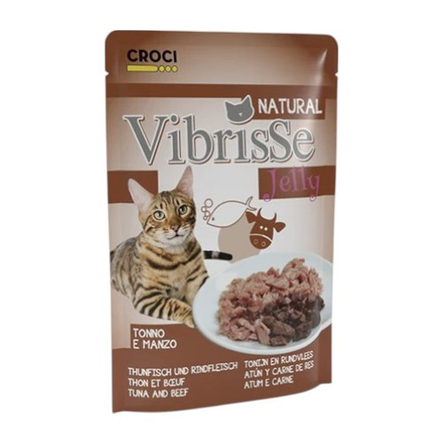 Croci Vibrisse Pouch Jelly - tuna i govedina hrana za mačke 70g