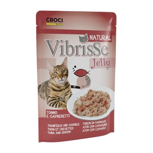 Croci Vibrisse Pouch Jelly tuna i račići hrana za mačke 70g