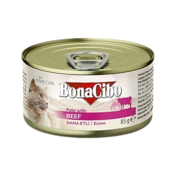 BonaCibo Adult Pate Beef - govedina pašteta za mačke 85g