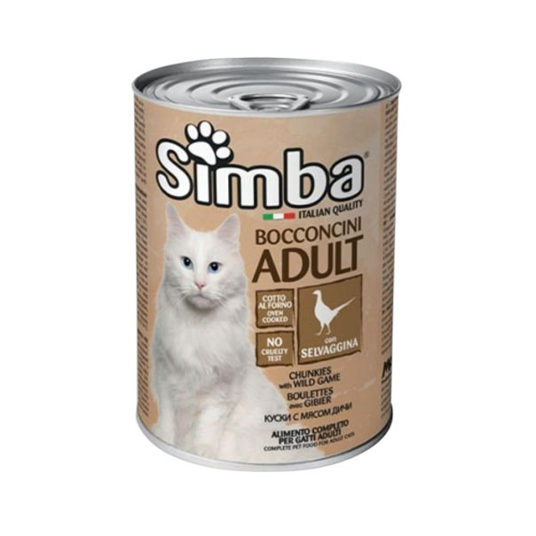 Simba Adult - divljač hrana za mačke 415g