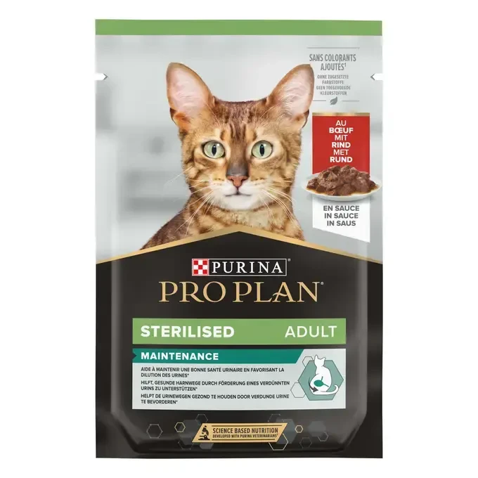 PRO PLAN® Sterilised Maintenance - govedina u umaku hrana za sterilisane mačke 85g