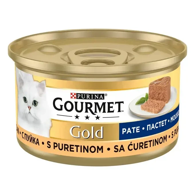 GOURMET® GOLD Pate sa puretinom pašteta za mačke 85g