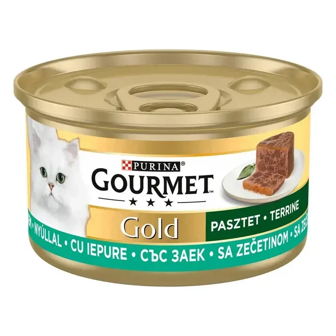 GOURMET® GOLD Pate sa zečetinom pašteta za mačke 85g