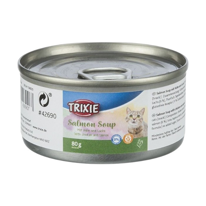 Trixie Salmon Soup - supa piletina i losos hrana za mačke 80g