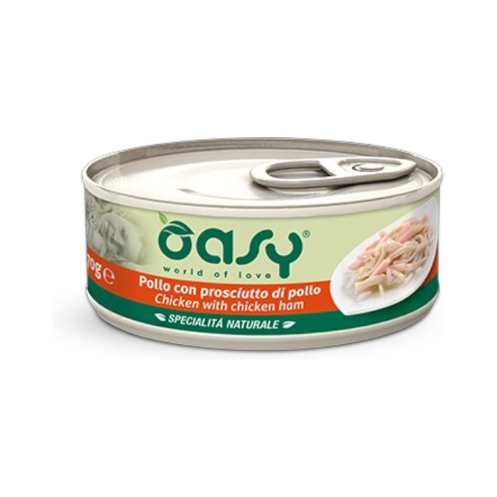 OASY Adult Natural Chicken & Ham - piletina sa pilećom šunkom hrana za mačke 70g