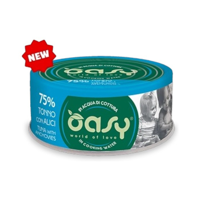 OASY Adult More Love Tuna & Anchovies - tuna i inćuni hrana za mačke 70g