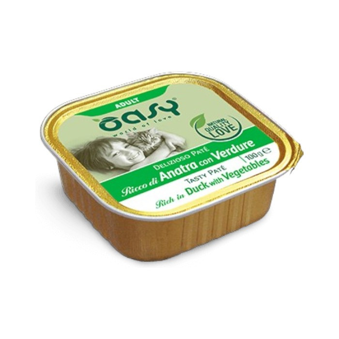 OASY Adult Paté Duck Vege - patka sa povrćem pašteta za mačke 100g