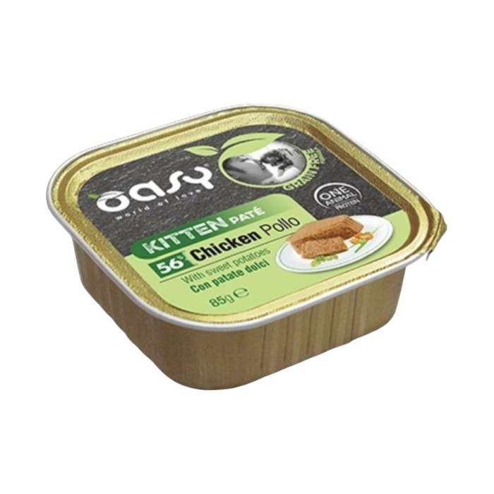 OASY Kitten Paté grain free Chicken - piletina pašteta bez žitarica za mačiće 85g