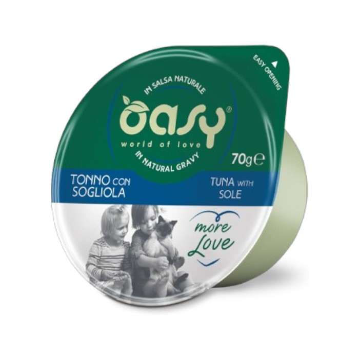 OASY Adult More Love Tuna & Sole - tuna sa morskim listom hrana za mačke 70g