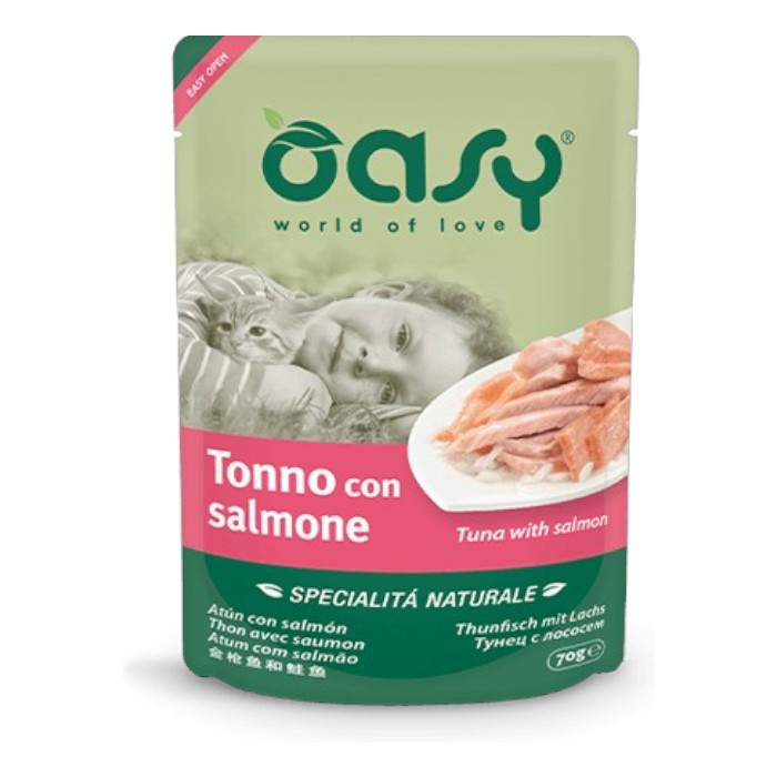 OASY Adult Natural Tuna & Salmon - tuna i losos hrana za mačke 70g