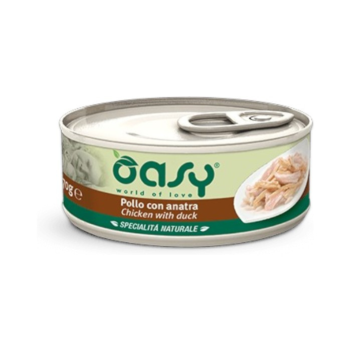 OASY Natural Adult Chicken & Duck - piletina sa patkom hrana za mačke 70g