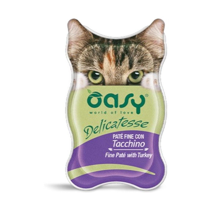 OASY Delicatesse Fine Paté Adult Turkey - puretina hrana za mačke 85g