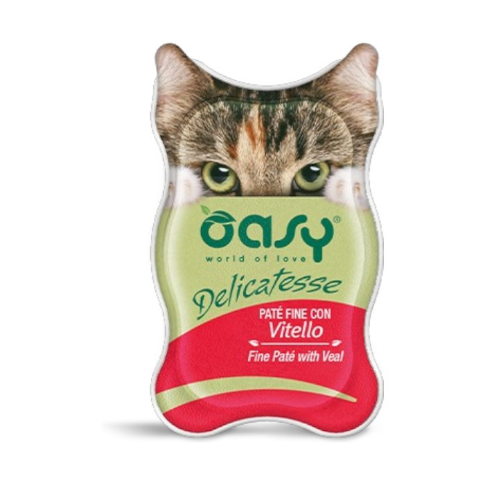 OASY Delicatesse Fine Paté Adult Veal - teletina hrana za mačke 85g