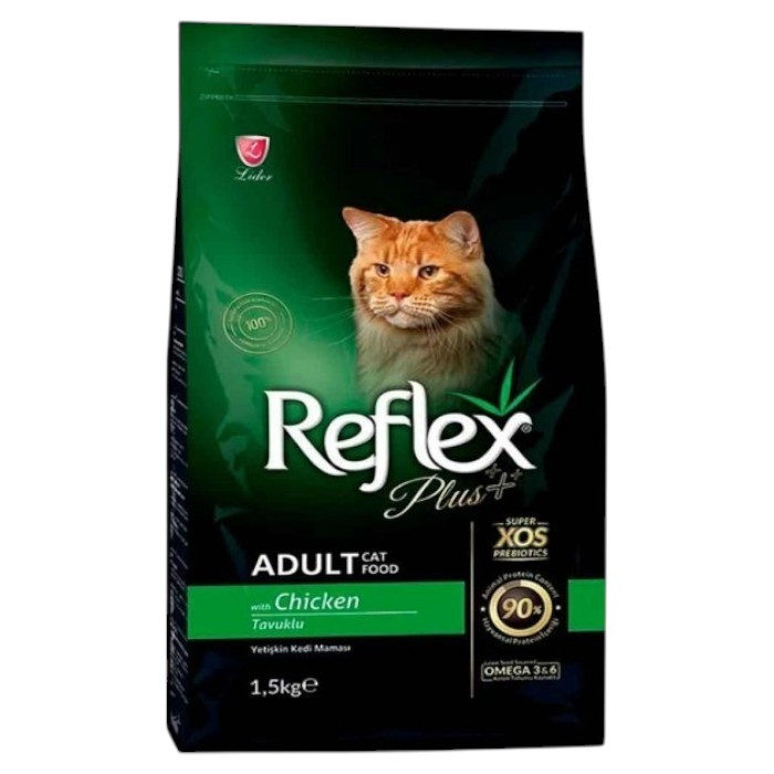 Reflex Plus Adult Chicken - piletina suha hrana za mačke 1,5kg