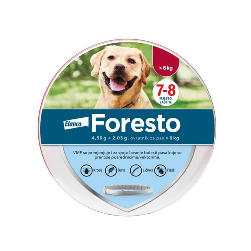 Foresto® ogrlica protiv buha i krpelja za pse iznad 8kg težine - 70cm