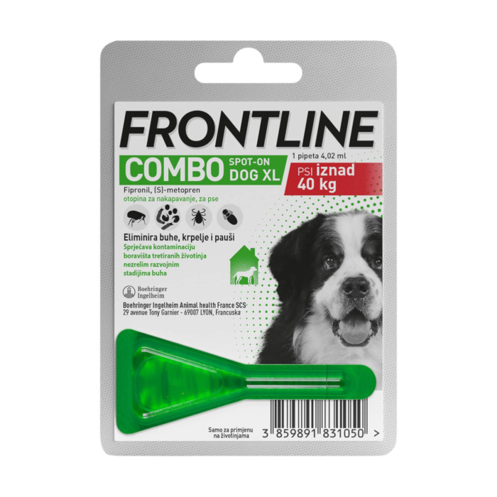 FRONTLINE Combo® Spot-On XL / zaštita protiv buha i krpelja za pse 40-60kg, 1 pipeta