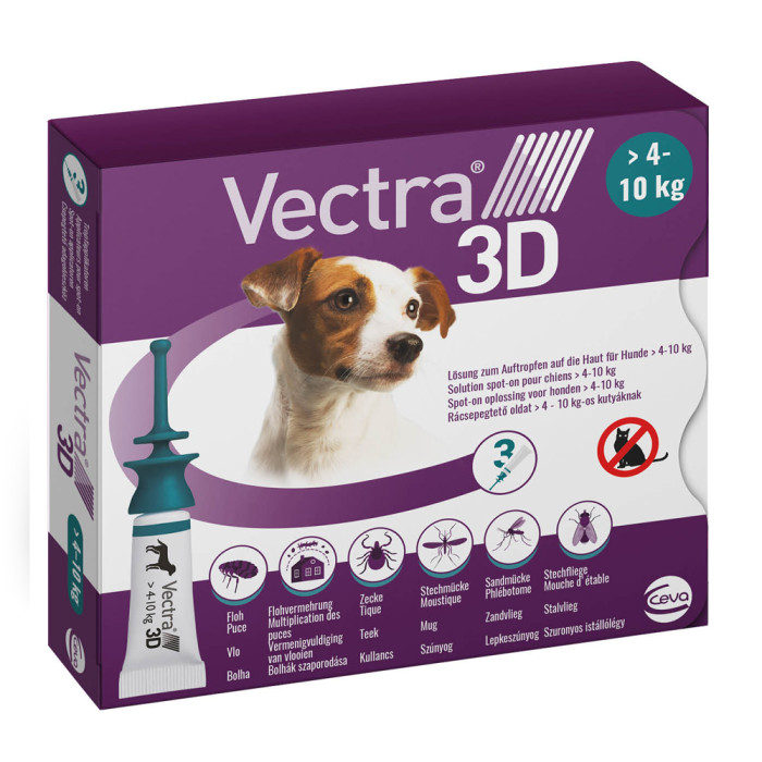 Vectra 3D zaštita za pse težine 4-10kg / 1 aplikator