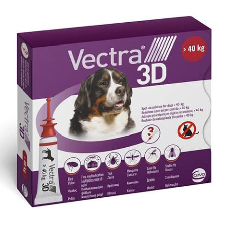 Vectra 3D zaštita za pse težine 40+kg / 1 aplikator
