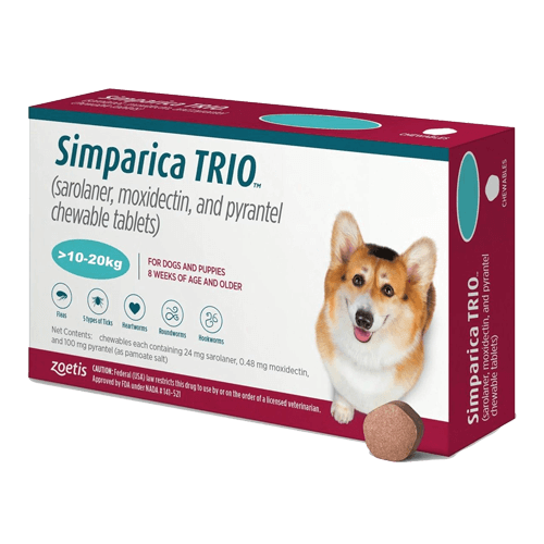 Zoetis Simparica TRIO zaštita za pse težine 10-20kg / 1 tableta