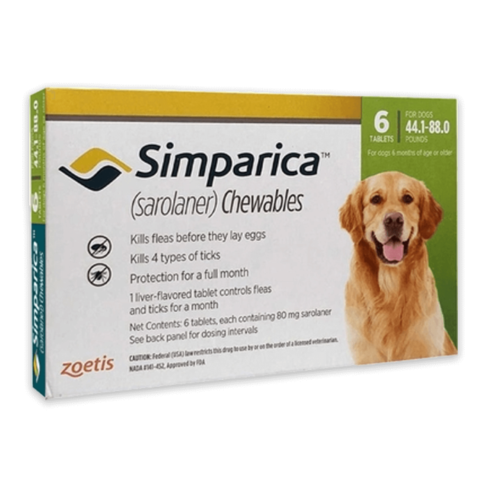 Zoetis Simparica 80mg zaštita za pse težine 20-40kg / 1 tableta