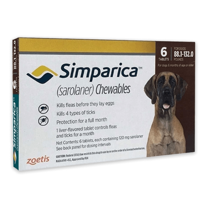 Zoetis Simparica 120mg zaštita za pse težine 40-60kg / 1 tableta