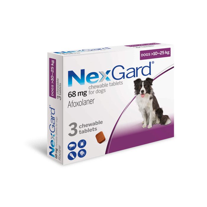NEXGARD 68mg zaštita od nametnika za pse 10-25kg / 1 poslastica za žvakanje