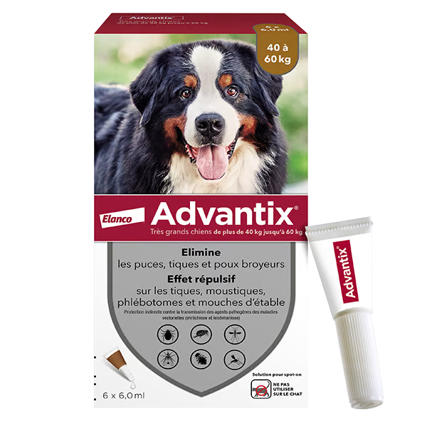 ADVANTIX® XL spot-on zaštita za pse težine 40-60kg / 1 pipeta