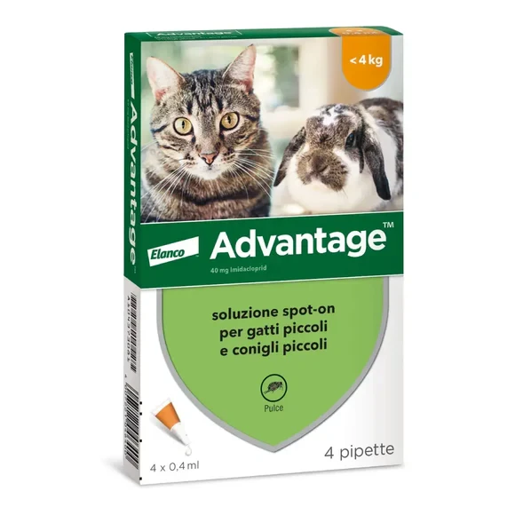 ADVANTAGE® 40mg za male mačke i zečeve težine do 4kg / 1 pipeta