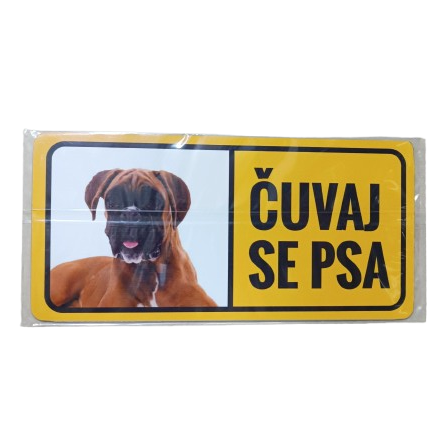 VS tabla čuvaj se psa sa različitim ilustracijama