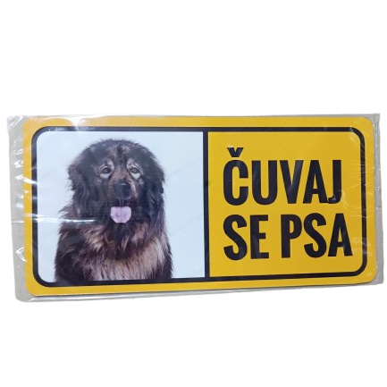 VS tabla čuvaj se psa sa različitim ilustracijama