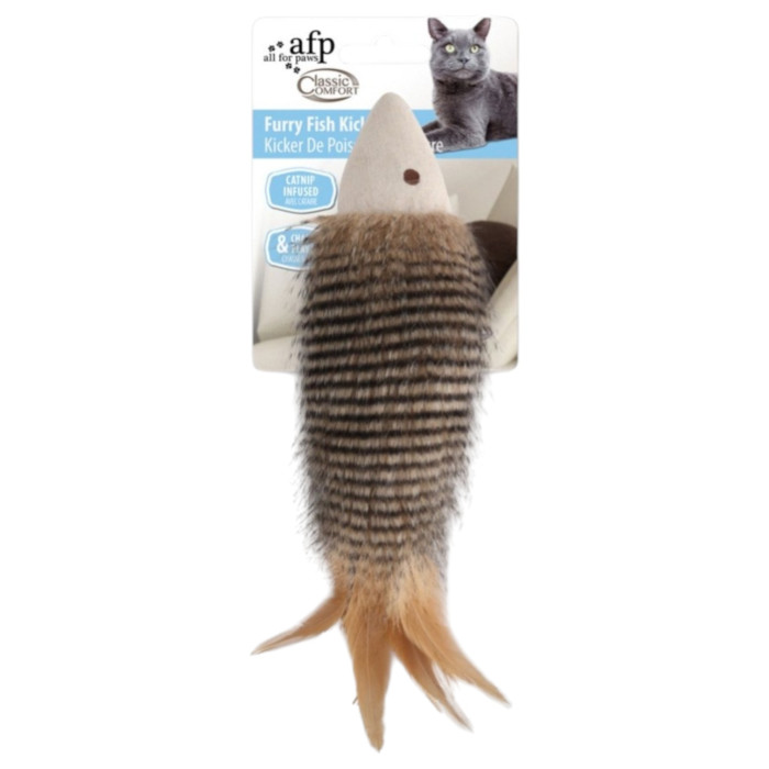 All for Paws Furry Fish Kick riba igračka za mačke
