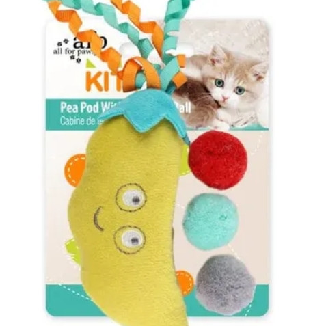 All for Paws Kitty set loptica u mahuni igračka za mačiće