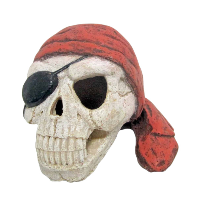 Croci dekoracija za akvarij piratska lobanja