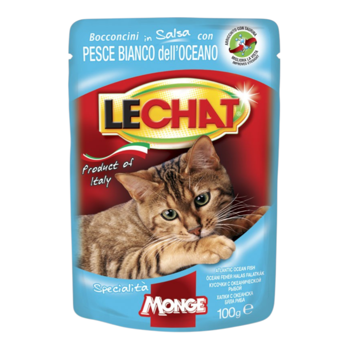 LeChat Adult Atlantic Ocena Fish - oceanska riba hrana za mačke 100g